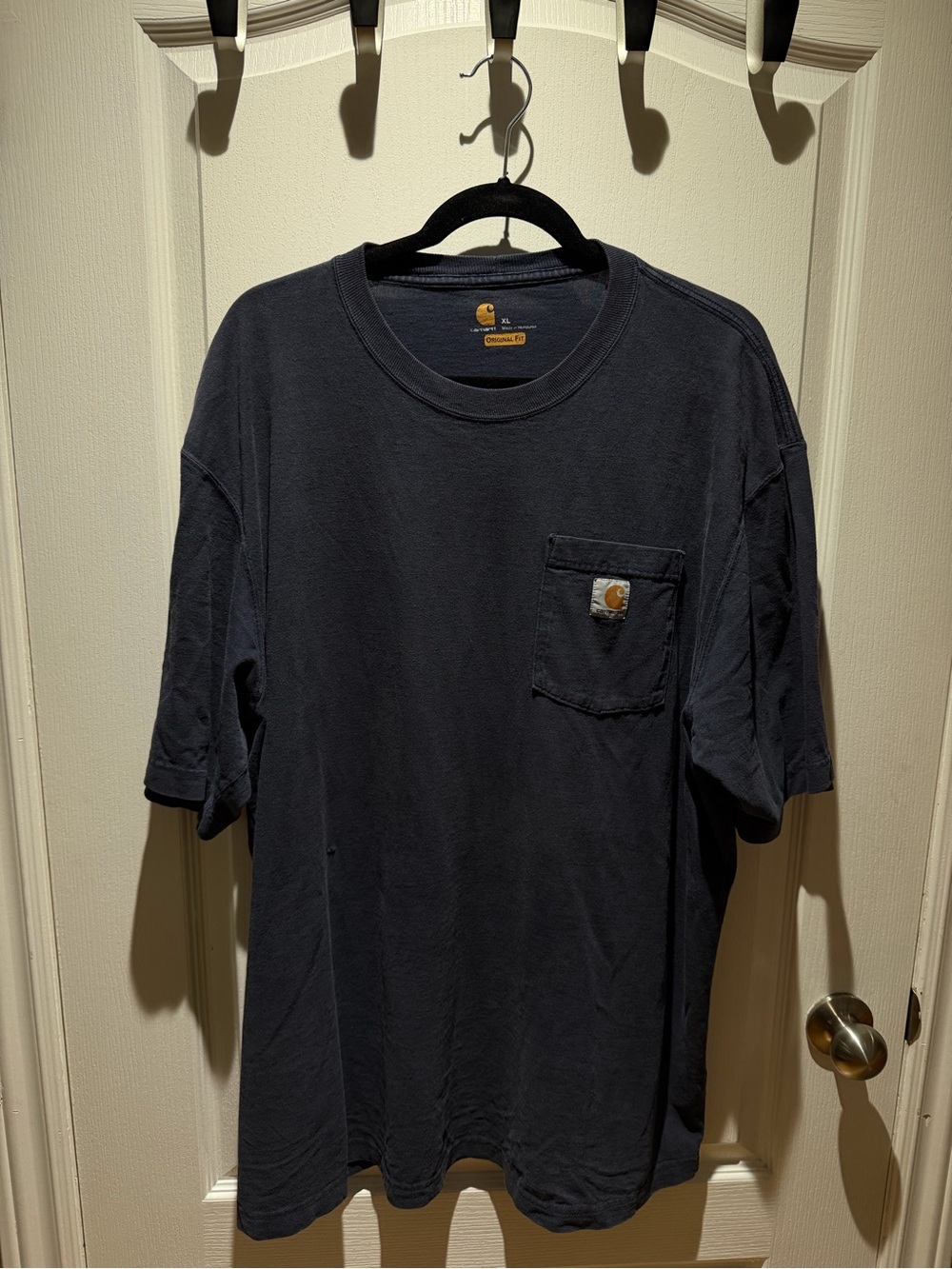 Carhartt Dark Navy Short Sleeve Pocket Tee
